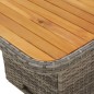 vidaXL Set comedor de jardín 3 piezas con cojines ratán sintético gris vidaXL Set comedor de jardín 3 piezas con cojines ratán sintético gris