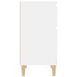 vidaXL Mesitas de noche 2 unidades blanco brillante 40x35x70 cm