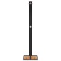 vidaXL Ducha de exterior ratán PE y madera acacia negro 50x55x224 cm