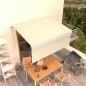 vidaXL Toldo retráctil manual con persiana crema 3,5x2,5 m vidaXL Toldo retráctil manual con persiana crema 3,5x2,5 m