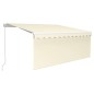 vidaXL Toldo retráctil manual con persiana crema 3,5x2,5 m vidaXL Toldo retráctil manual con persiana crema 3,5x2,5 m