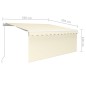 vidaXL Toldo retráctil manual con persiana crema 3,5x2,5 m vidaXL Toldo retráctil manual con persiana crema 3,5x2,5 m
