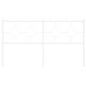 vidaXL Cabecero de metal blanco 160 cm vidaXL Cabecero de metal blanco 160 cm
