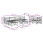 vidaXL Set de mesa y taburetes altos jardín 9 pzas madera maciza pino vidaXL Set de mesa y taburetes altos jardín 9 pzas madera maciza pino