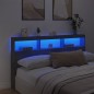vidaXL Cabecero de cama con luz LED gris hormigón 180x17x102 cm vidaXL Cabecero de cama con luz LED gris hormigón 180x17x102 cm