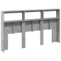 vidaXL Cabecero de cama con luz LED gris hormigón 180x17x102 cm vidaXL Cabecero de cama con luz LED gris hormigón 180x17x102 cm