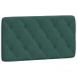 vidaXL Cabecero de cama acolchado terciopelo verde oscuro 100 cm vidaXL Cabecero de cama acolchado terciopelo verde oscuro 100 cm