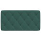 vidaXL Cabecero de cama acolchado terciopelo verde oscuro 100 cm vidaXL Cabecero de cama acolchado terciopelo verde oscuro 100 cm