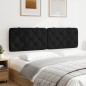 vidaXL Cabecero de cama acolchado terciopelo negro 180 cm vidaXL Cabecero de cama acolchado terciopelo negro 180 cm