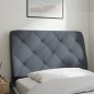 vidaXL Cabecero de cama acolchado terciopelo gris oscuro 80 cm vidaXL Cabecero de cama acolchado terciopelo gris oscuro 80 cm