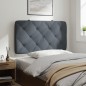 vidaXL Cabecero de cama acolchado terciopelo gris oscuro 80 cm vidaXL Cabecero de cama acolchado terciopelo gris oscuro 80 cm
