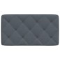vidaXL Cabecero de cama acolchado terciopelo gris oscuro 80 cm vidaXL Cabecero de cama acolchado terciopelo gris oscuro 80 cm