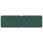 vidaXL Cabecero de cama acolchado terciopelo verde oscuro 160 cm vidaXL Cabecero de cama acolchado terciopelo verde oscuro 160 cm