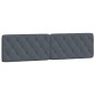 vidaXL Cabecero de cama acolchado terciopelo gris oscuro 200 cm vidaXL Cabecero de cama acolchado terciopelo gris oscuro 200 cm