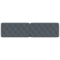 vidaXL Cabecero de cama acolchado terciopelo gris oscuro 200 cm vidaXL Cabecero de cama acolchado terciopelo gris oscuro 200 cm