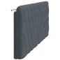 vidaXL Cabecero de cama acolchado terciopelo gris oscuro 200 cm vidaXL Cabecero de cama acolchado terciopelo gris oscuro 200 cm