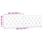 vidaXL Cabecero de cama acolchado terciopelo gris oscuro 200 cm vidaXL Cabecero de cama acolchado terciopelo gris oscuro 200 cm