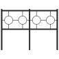 vidaXL Cabecero de metal negro 120 cm