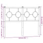 vidaXL Cabecero de metal negro 120 cm