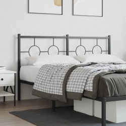 vidaXL Cabecero de metal negro 150 cm