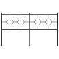 vidaXL Cabecero de metal negro 150 cm vidaXL Cabecero de metal negro 150 cm