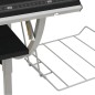 vidaXL Mesa de dibujo madera y acero negro y gris 110x53x(58-87) cm vidaXL Mesa de dibujo madera y acero negro y gris 110x53x(58-87) cm