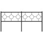 vidaXL Cabecero de metal negro 180 cm