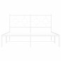 vidaXL Estructura de cama con cabecero metal blanca 140x200 cm vidaXL Estructura de cama con cabecero metal blanca 140x200 cm