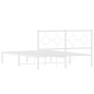 vidaXL Estructura de cama con cabecero metal blanca 140x200 cm vidaXL Estructura de cama con cabecero metal blanca 140x200 cm