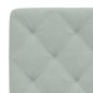 vidaXL Estructura cama con luces LED terciopelo gris claro 80x200 cm vidaXL Estructura cama con luces LED terciopelo gris claro 80x200 cm