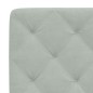 vidaXL Estructura cama con luces LED terciopelo gris claro 90x200 cm vidaXL Estructura cama con luces LED terciopelo gris claro 90x200 cm