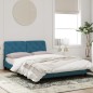 vidaXL Estructura de cama con luces LED terciopelo azul 140x200 cm vidaXL Estructura de cama con luces LED terciopelo azul 140x200 cm