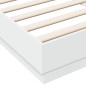 vidaXL Estructura de cama madera de ingeniería blanca 100x200 cm vidaXL Estructura de cama madera de ingeniería blanca 100x200 cm
