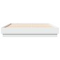 vidaXL Estructura de cama madera de ingeniería blanca 120x190 cm