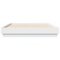 vidaXL Estructura de cama madera de ingeniería blanca 120x190 cm