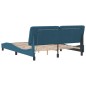 vidaXL Estructura de cama con luces LED terciopelo azul 160x200 cm vidaXL Estructura de cama con luces LED terciopelo azul 160x200 cm