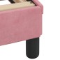 vidaXL Estructura de cama con luces LED terciopelo rosa 200x200 cm vidaXL Estructura de cama con luces LED terciopelo rosa 200x200 cm
