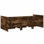 vidaXL Tumbona con cajones madera ingeniería roble ahumado 90x200 cm vidaXL Tumbona con cajones madera ingeniería roble ahumado 90x200 cm