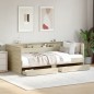 vidaXL Tumbona con cajones madera ingeniería roble Sonoma 90x200 cm vidaXL Tumbona con cajones madera ingeniería roble Sonoma 90x200 cm