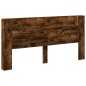 vidaXL Cabecero de cama con LED roble ahumado 200x16,5x103,5 cm vidaXL Cabecero de cama con LED roble ahumado 200x16,5x103,5 cm
