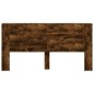 vidaXL Cabecero de cama con LED roble ahumado 200x16,5x103,5 cm vidaXL Cabecero de cama con LED roble ahumado 200x16,5x103,5 cm