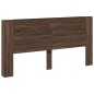 vidaXL Cabecero de cama con LED marrón roble 200x16,5x103,5 cm vidaXL Cabecero de cama con LED marrón roble 200x16,5x103,5 cm