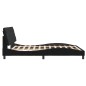 vidaXL Estructura de cama con cabecero de terciopelo negro 160x200 cm vidaXL Estructura de cama con cabecero de terciopelo negro 160x200 cm
