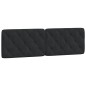 vidaXL Estructura de cama con cabecero de terciopelo negro 160x200 cm vidaXL Estructura de cama con cabecero de terciopelo negro 160x200 cm
