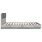vidaXL Cama con cabecero madera de ingeniería gris hormigón 180x200 cm vidaXL Cama con cabecero madera de ingeniería gris hormigón 180x200 cm
