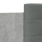 vidaXL Cama con cabecero madera de ingeniería gris hormigón 180x200 cm vidaXL Cama con cabecero madera de ingeniería gris hormigón 180x200 cm