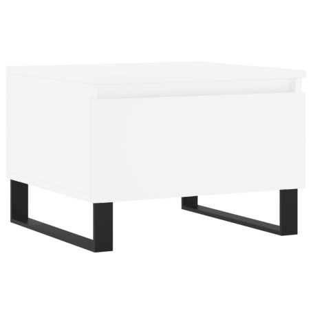 vidaXL Mesa de centro madera de ingeniería blanco 50x46x35 cm