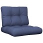 vidaXL Cojines para muebles de palets 2 unidades tela azul marino vidaXL Cojines para muebles de palets 2 unidades tela azul marino