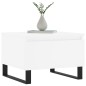 vidaXL Mesa de centro madera de ingeniería blanco 50x46x35 cm vidaXL Mesa de centro madera de ingeniería blanco 50x46x35 cm