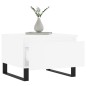vidaXL Mesa de centro madera de ingeniería blanco 50x46x35 cm vidaXL Mesa de centro madera de ingeniería blanco 50x46x35 cm